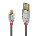 USB 2.0 kaabel A - Micro B 0.5m, CROMO