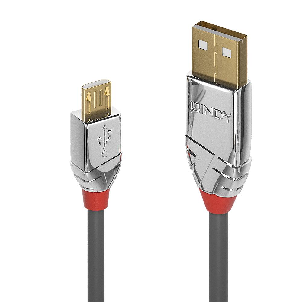 USB 2.0 kaabel A - Micro B 5.0m, CROMO