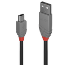USB 2.0 kaabel A - Mini B 5.0m, ANTHRA