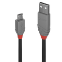 USB 2.0 kaabel A - Micro B 0.5m, ANTHRA