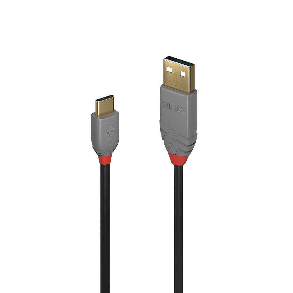 [36885] USB 2.0 kaabel A - C 0.5m, ANTHRA