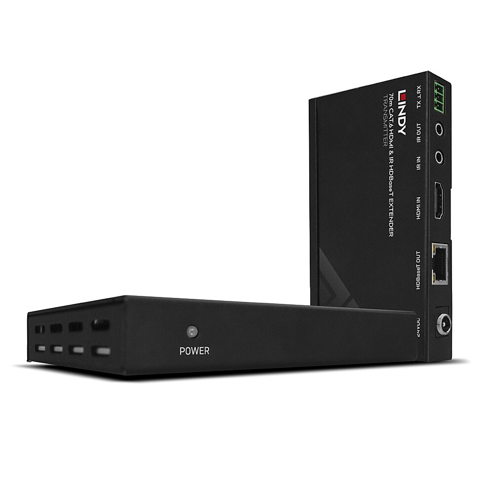 [38139] HDMI pikendaja läbi CAT6 kuni 70.0m + IR pikendaja, HD 4K 60Hz,  POC, HDBaseT HDMI 2.0, Komplekt.