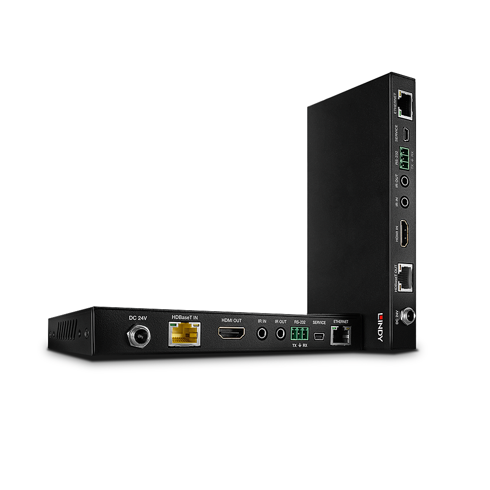 [38219] HDMI pikendaja läbi CAT6 (vastuvõtja+saatja) kuni 100m, HDMI 2.0, 4K@60Hz, HDR, HDCP 2.2, IR, RS232