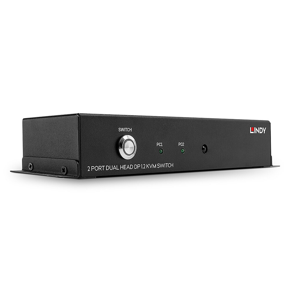 KVM switch: 2 porti, DisplayPort 1.2, Dual Head, 4 x USB 2.0, Audio