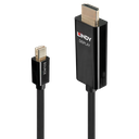 Mini DisplayPort - HDMI kaabel 1.0m, 4096x2160@60Hz, must (sign suund DP > HDMI)