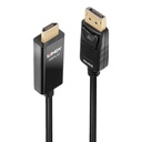 DisplayPort - HDMI kaabel 2.0m, must, 4K 4096x2160@60Hz, HDR