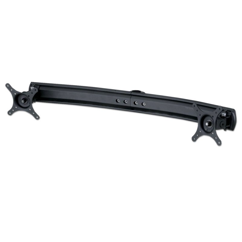 [40957] Dual Curved Arm Bracket, supports up to 8kgs, Black