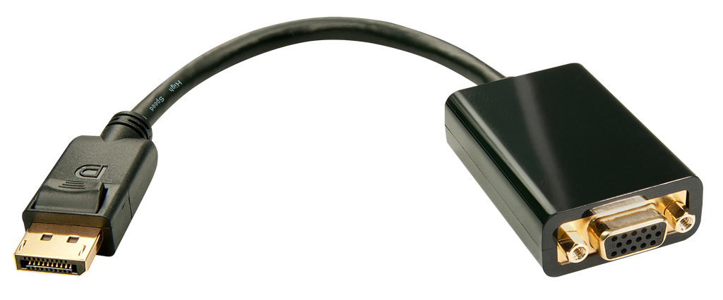 [41006] Konverter DisplayPort (M) - VGA (F) 0.15m (DP 1.2)