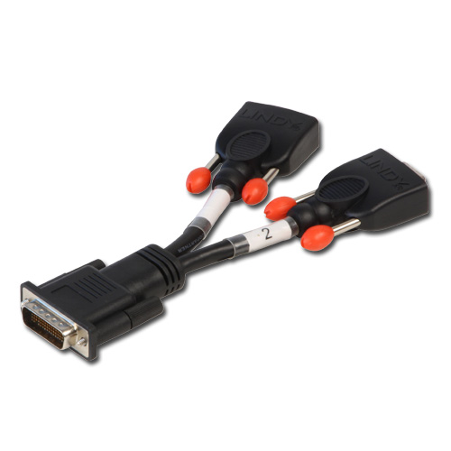 [41010] DMS 59 to 2xVGA Splitter Cable DMS59 M to VGA F + VGA F