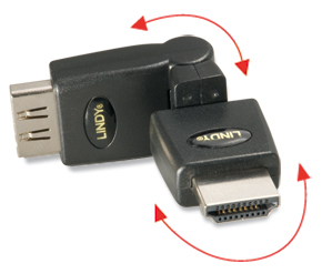 Adapter HDMI (M) - (F), 360°
