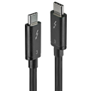 Thunderbolt 3 kaabel 0.5m, must, kuni 40Gbps