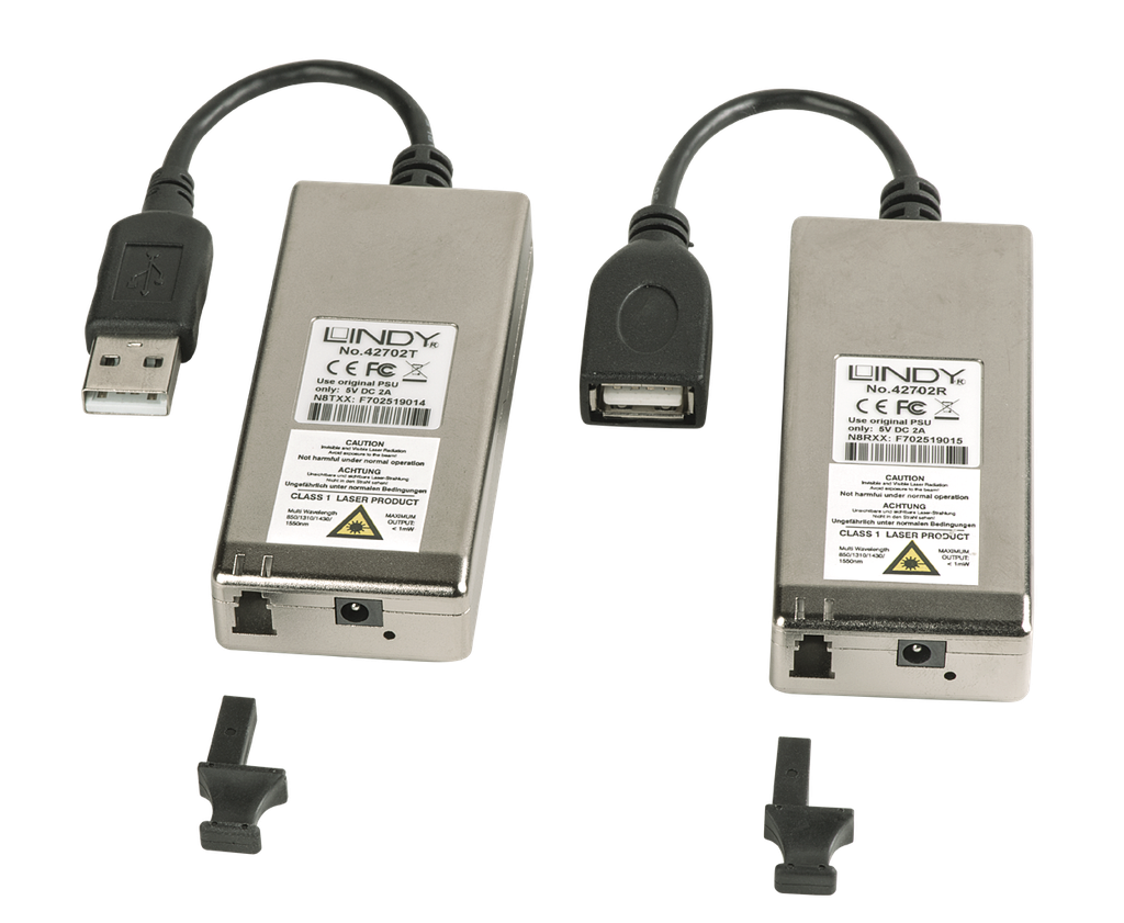 USB 2.0 MM Fibre Optic Extender 200m