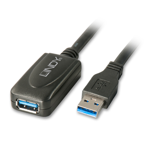 [43155] USB 3.0 pikenduskaabel (võimendiga) 5.0m, Active kuni 5Gbs (max lisatava kaabli pikkus on 1.2m)