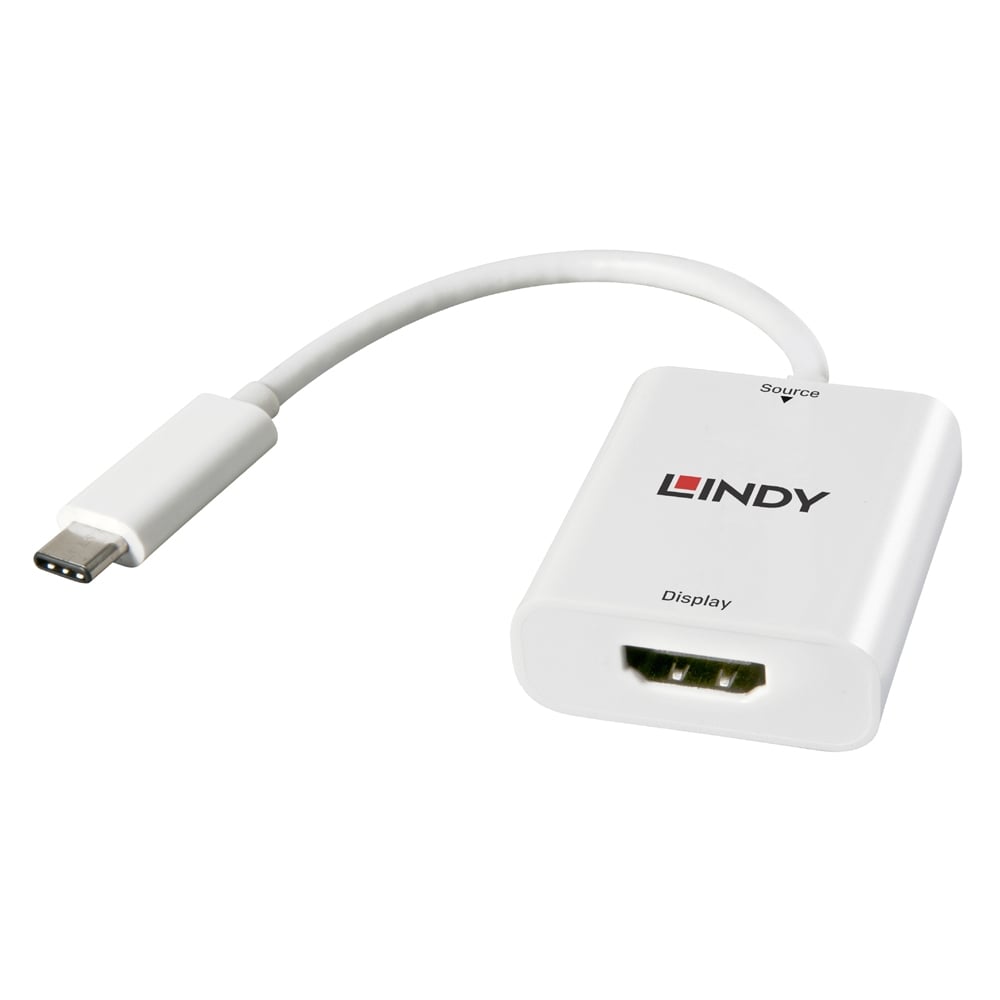 Konverter USB-C (M) - HDMI (F), 2160p30Hz 0.15m, valge