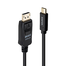 [43501] USB-C - DisplayPort kaabel 2.0m, 4K@60Hz, High Dynamic Range (HDR)