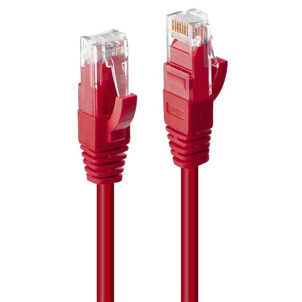 Võrgukaabel Cat6 UTP 0.3m, punane, LSZH, CU