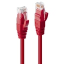 Võrgukaabel Cat6 UTP 0.3m, punane, LSZH, CU