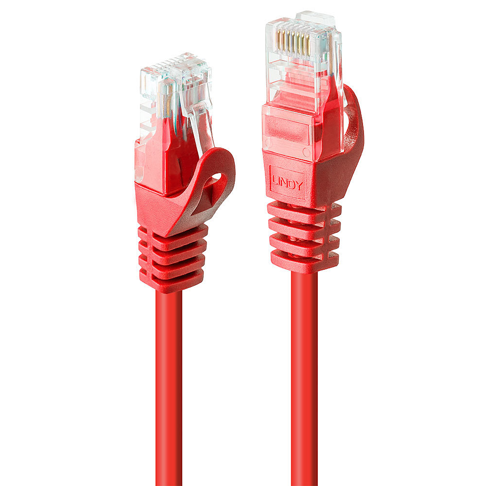 Võrgukaabel Cat6 UTP 1.0m, punane, CCA