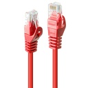 Võrgukaabel Cat6 UTP 1.0m, punane, CCA