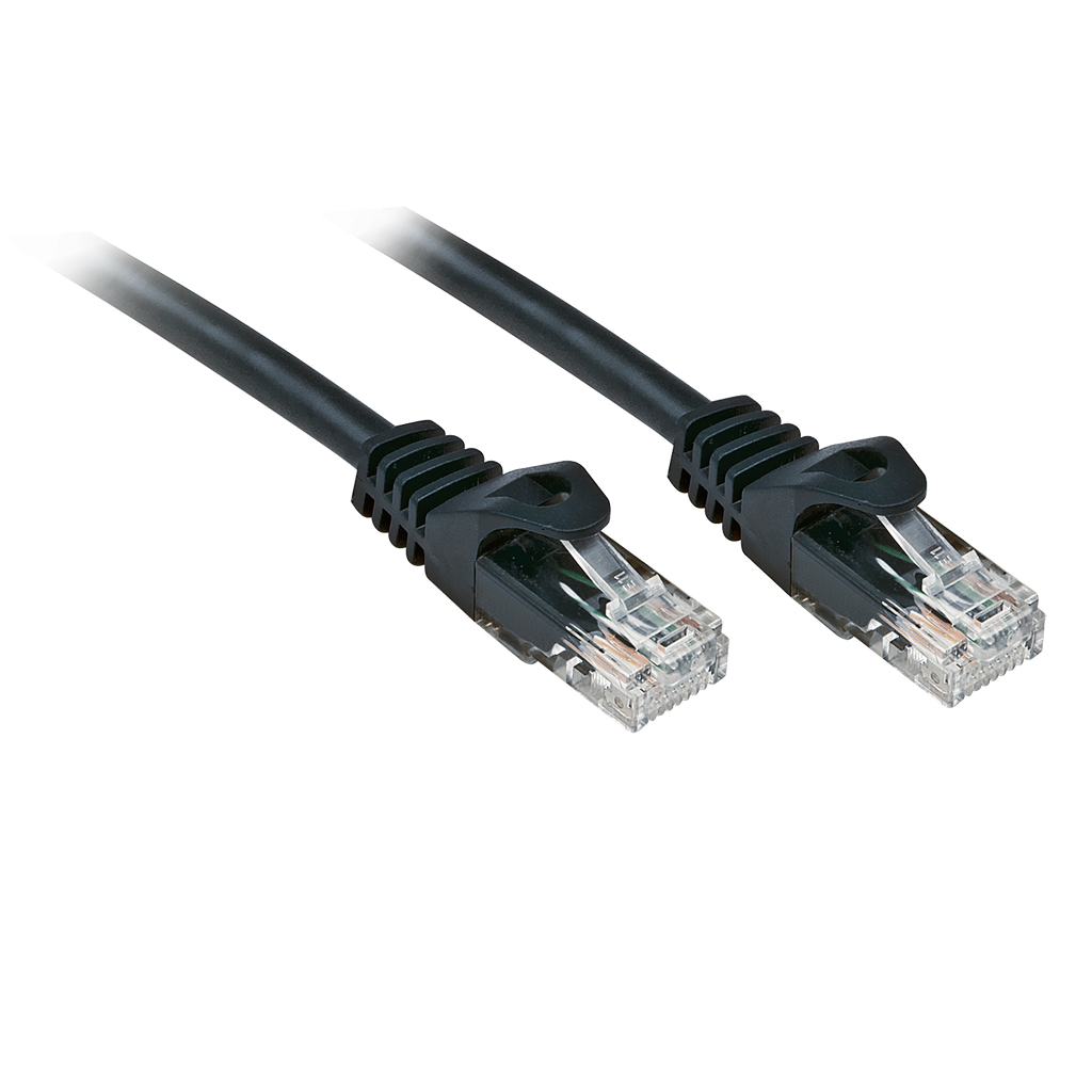 Võrgukaabel Cat6 UTP 10.0m, must, CCA