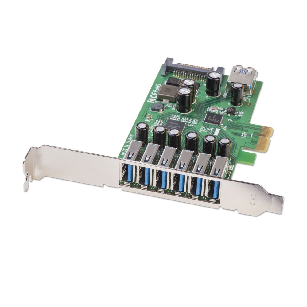 [51067] PCI kaart, USB 3.0, 6+1 porti