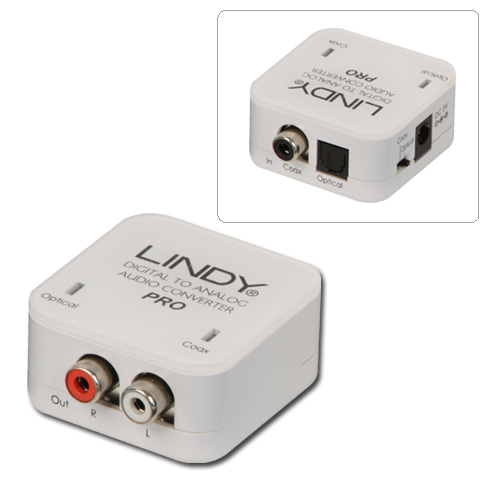 [70468L] Audio DAC Pro - Phono Optical/Coaxical to Phono L&R
