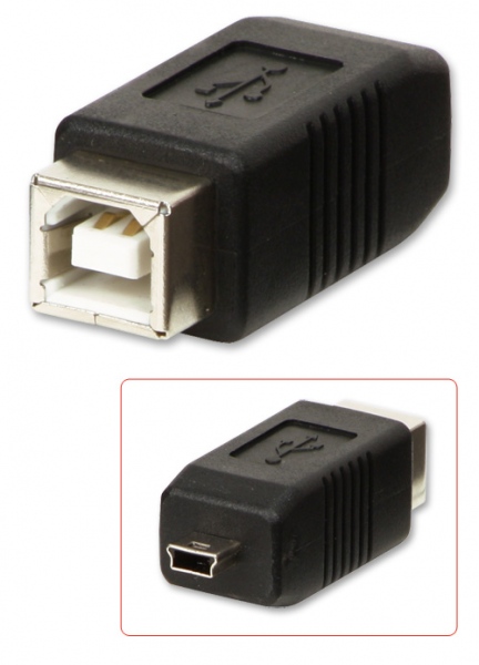 [71232] USB 2.0 Adapter Type B Female to Mini-B Male