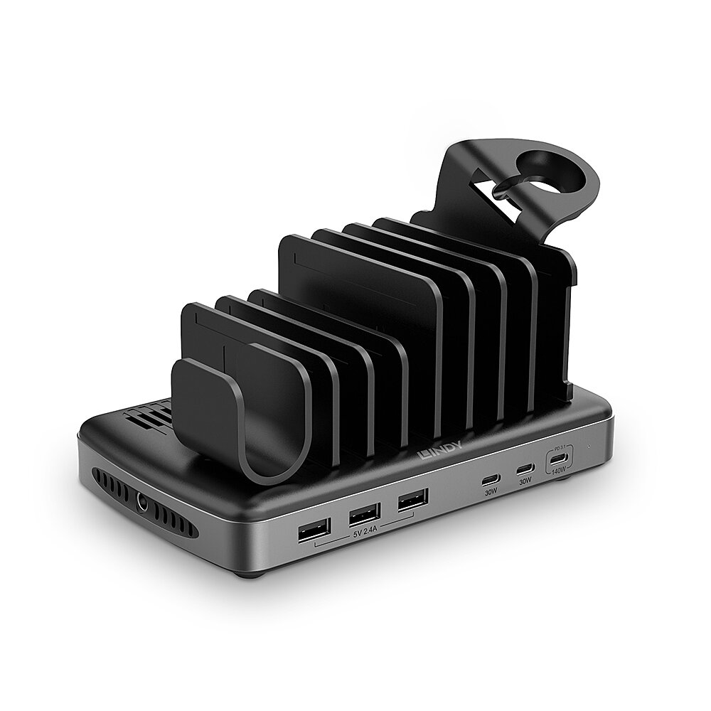 USB laadimisalus 6-le nutiseadmele, 5V 2.4A pordi kohta, 160W