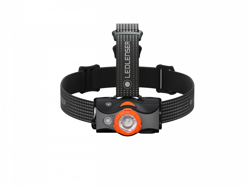 [502153] Pealamp LEDLENSER MH7 karbis, must-oranž