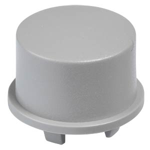 [1US03] MEC Grey Round Switch Cap for Use with 5G Series Push Button