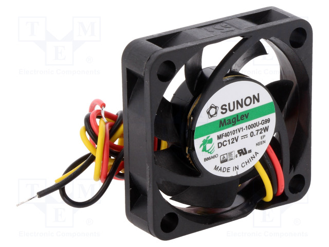 [MF40101V1-1000U-G99] SUNON MF40101V1-1000U-G99 Ventilaator 12VDC 40x40x10mm 13.52m3/h 27.3dBA Vapo 1.08W