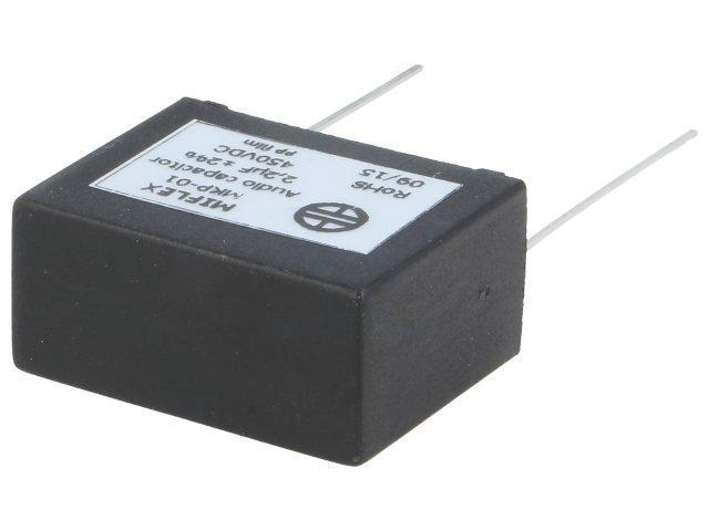 Kondensaator audio polypropylene 1uF 450VDC 2% 22,5mm
