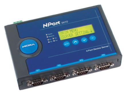 RS-232/422/485 serial device server, 4 porti, -40 kuni 75°C