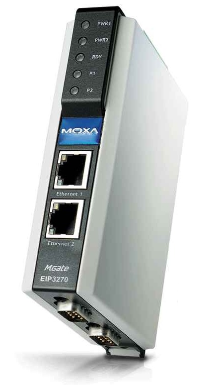 EtherNet/IP to DF1 gateway,  2 porti, 2 x 12 - 48 VDC toide, 0 kuni 55°C, opt. Isol. 2KV