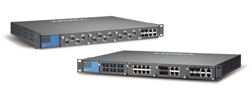 [PT-7828-F-HV-HV] IEC 61850-3 Layer 3 modulaarne switch: 4 lisamooduli võimalus, kuni 24+4G porti, 2 x toiteplokk 88-300 VDC või 85-264 VAC, -40 k