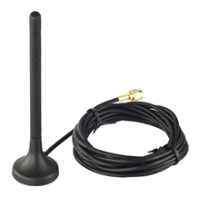 [ANT-WCDMA-AHSM-04-2.5m] GSM/GPRS/UMTS/HSDPA, Omni directional, 4 dBi, 11cm hight, magnetic SMA, 2.5 meters
