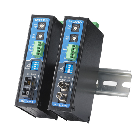 [ICF-1150I-S-ST] Konverter RS-232/422/485 > Single Mode ST, 2 KV isolatsioon, 0 kuni 60°C