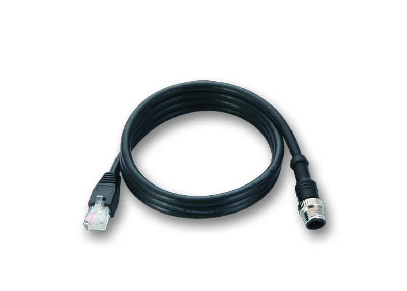 [CBL-M12MM8PRJ45-BK-100-IP67] Ühenduskaabel M12D-RJ45 8 kontakti 1m