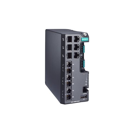 Switch: 6 x 10/100BaseT(X), 3 x 100BaseFX single-mode SC, -10 kuni 60°C, 12/24/48 VDC