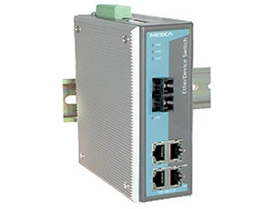 Switch: 4 x 10/100BaseT(X), 1 x 100BaseFX multi-mode SC, -40 kuni 75°C, mittemanageeritav DIN