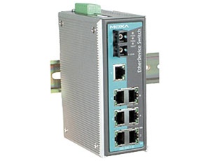 Switch: 7 x 10/100BaseT(X), 1 x 100BaseFX single-mode SC kuni 80km, 0 kuni 60°C, mittemanageeritav DIN