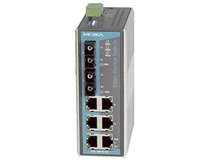 Switch: 6 x 10/100BaseT(X), 2 x 100BaseFX single-mode SC kuni 80km, 0 kuni 60°C, mittemanageeritav DIN