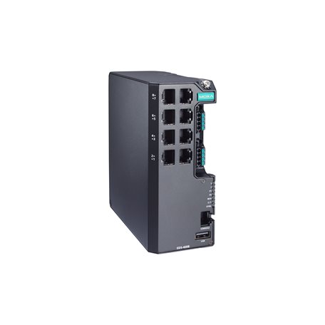 [EDS-4008-LV] Switch: 8 x 10/100BaseT(X)C, -10 kuni 60°C, 12/24/48 VDC, manageeritav
