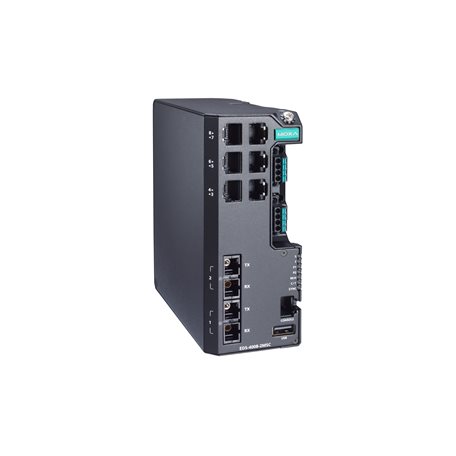 [EDS-4008-2MSC-LV] Switch: 6 x 10/100BaseT(X), 2 x 100BaseFX multi-mode SC, -10 kuni 60°C, 12/24/48 VDC