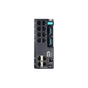 Managed Gigabit Ethernet switch with 8 10/100BaseT(X) ports, 4 100/1000BaseSFP ports, dual power inputs 12/24/48 VDC, -10 to 60°C operating temperature