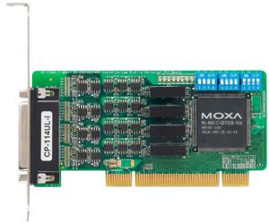[CP-114UL/DB9M] 4-port RS-232/422/485 low profile Universal PCI serial board, 0 to 55°C (includes DB9 male cable)