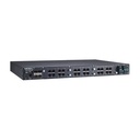 Modular managed Ethernet switch with 4 10/100/1000BaseT(X) ports, 3 slots for Ethernet modules, 2 isolated power supplies (110/220 VAC/VDC), -40 to 75°C operating temperature