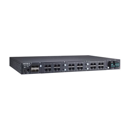 [RKS-G4028-L3-4GT-2HV-T] L3 IEC 61850-3 modulaarne switch: 4x10/100/1000BaseT(X), 3 lisamooduli võimalus, 2x(110/220 VAC/VDC), -40 kuni 85°C