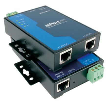 RS-232 server, 2 porti, -40 kuni 75°C