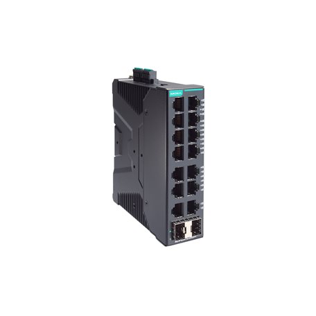 Switch: 16 x 10/100/1000BaseT(X), 2 x 100/1000BaseSFP, -40 kuni 75°C, manageeritav, dual 12/24/48 VDC